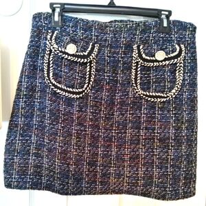 DARLING SKIRT DARK NAVY BROWN 14